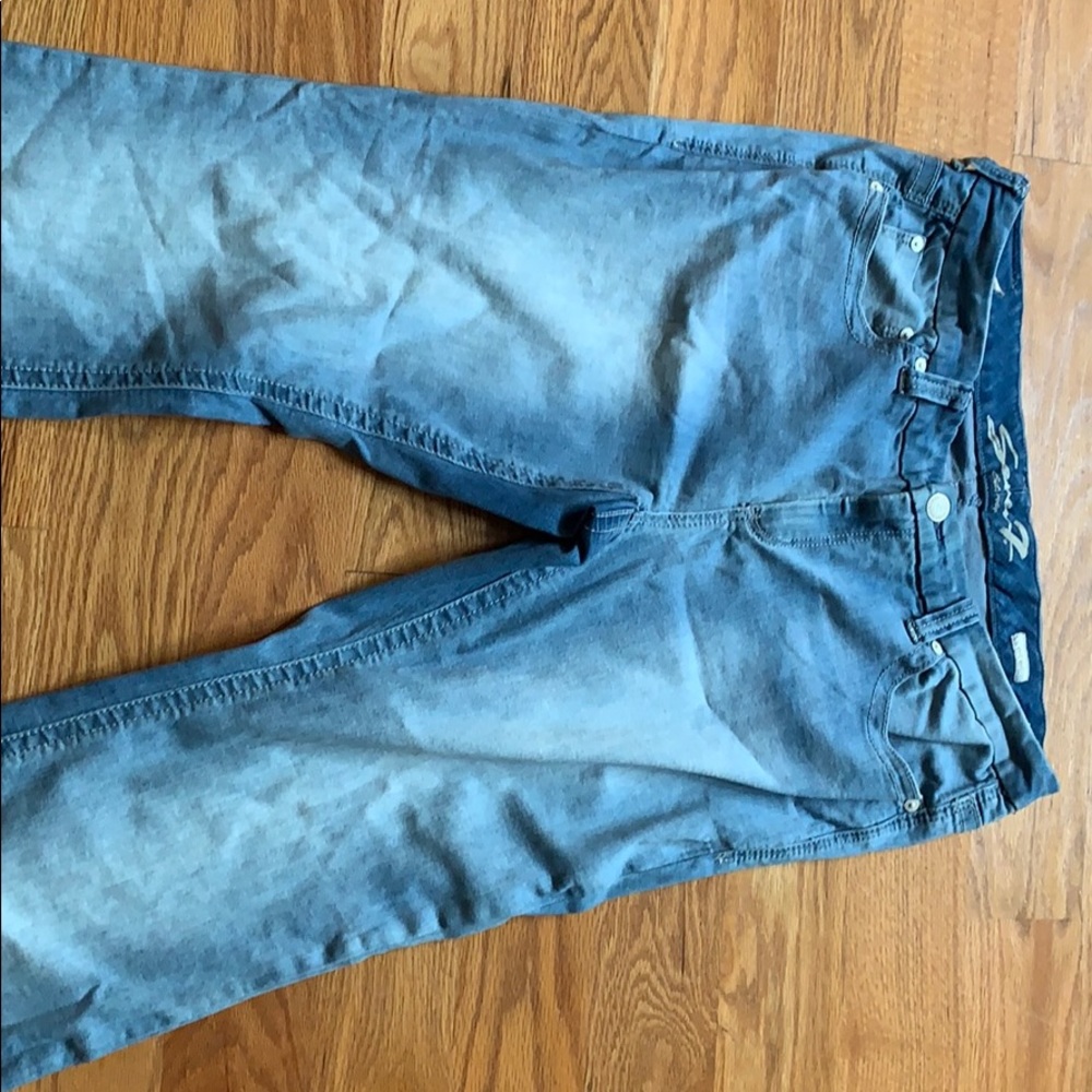 Seven boot cut, light bejeweled jean